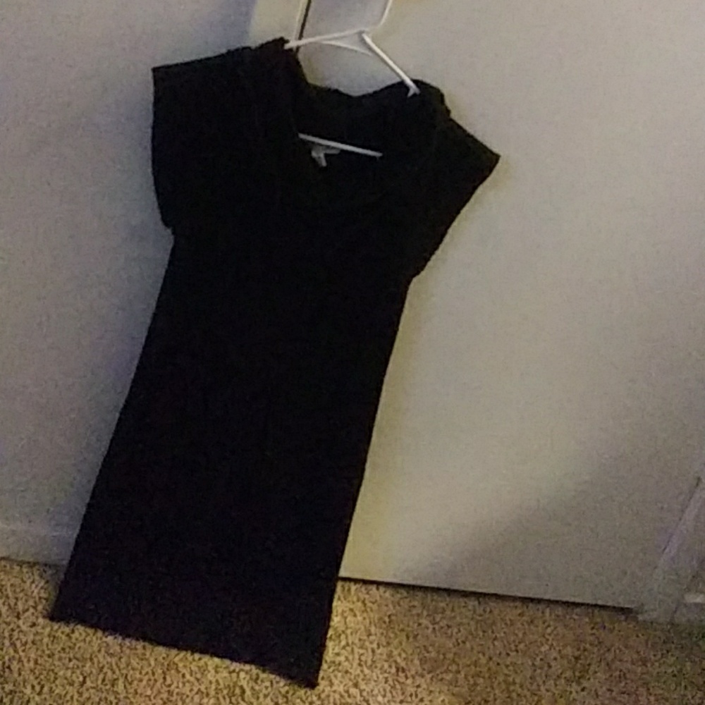 Black sweater dress